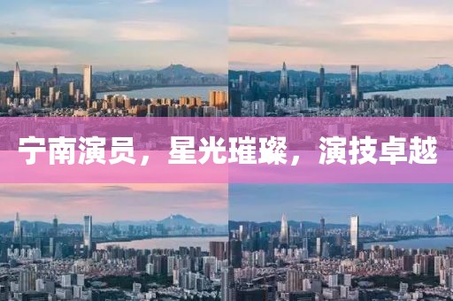 宁南演员，星光璀璨，演技卓越