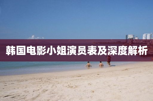 韩国电影小姐演员表及深度解析