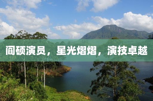 阎硕演员，星光熠熠，演技卓越