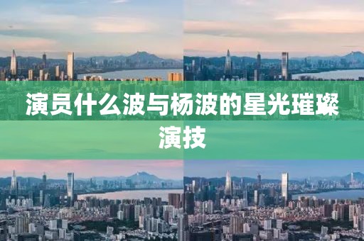 演员什么波与杨波的星光璀璨演技