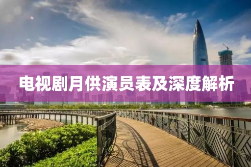 电视剧月供演员表及深度解析