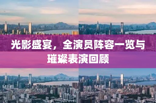 光影盛宴，全演员阵容一览与璀璨表演回顾