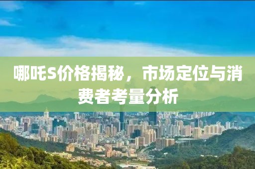 哪吒S价格揭秘，市场定位与消费者考量分析