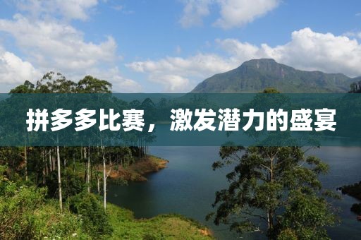 拼多多比赛，激发潜力的盛宴
