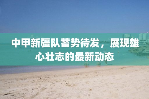 中甲新疆队蓄势待发，展现雄心壮志的最新动态