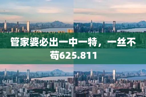 管家婆必出一中一特，一丝不苟625.811