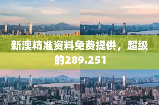 新澳精准资料免费提供，超级的289.251