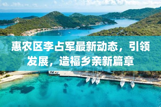 惠农区李占军最新动态，引领发展，造福乡亲新篇章