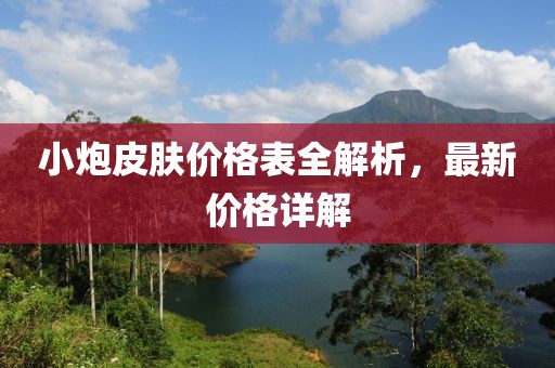 小炮皮肤价格表全解析，最新价格详解