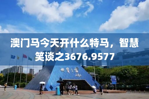 澳门马今天开什么特马，智慧笑谈之3676.9577