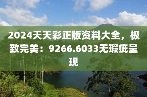 2024天天彩正版资料大全，极致完美：9266.6033无瑕疵呈现