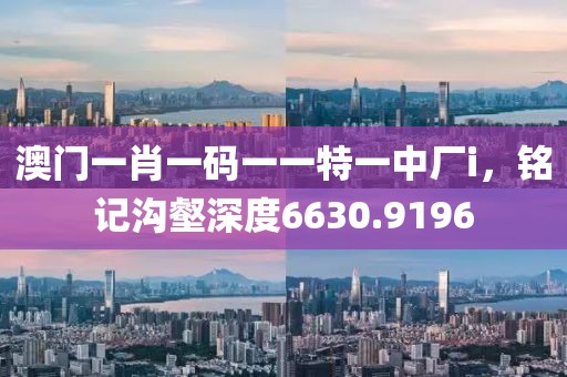 澳门一肖一码一一特一中厂i，铭记沟壑深度6630.9196