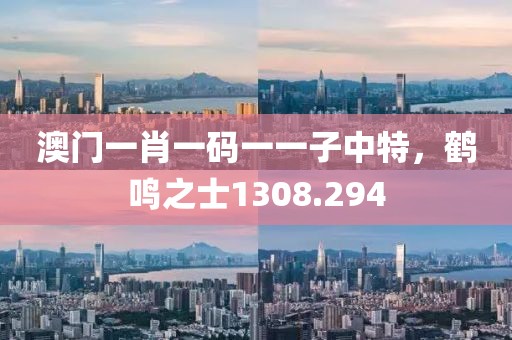 澳门一肖一码一一子中特，鹤鸣之士1308.294