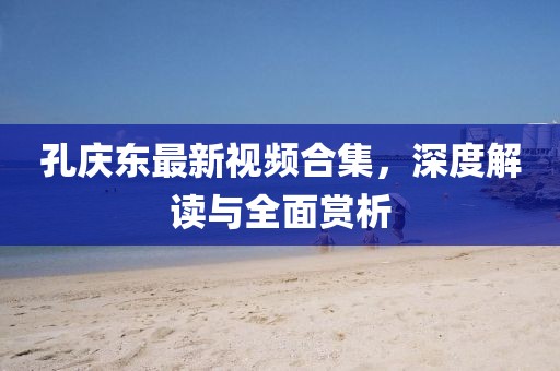 孔庆东最新视频合集，深度解读与全面赏析