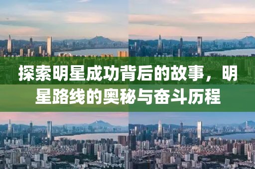 探索明星成功背后的故事，明星路线的奥秘与奋斗历程