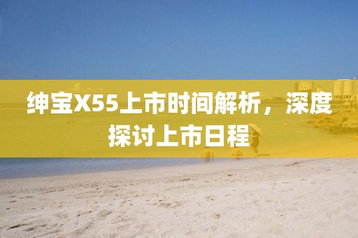 绅宝X55上市时间解析，深度探讨上市日程