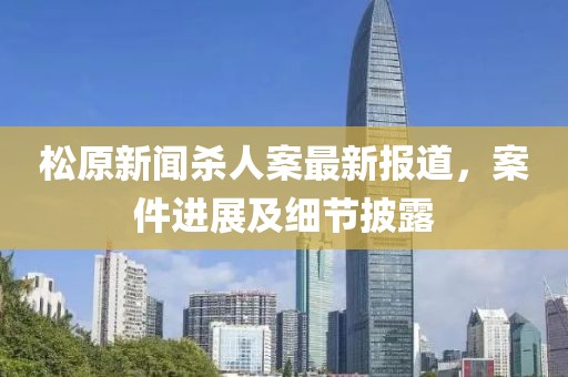 松原新闻杀人案最新报道，案件进展及细节披露