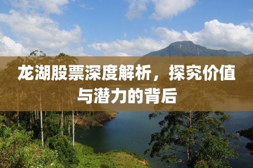 龙湖股票深度解析，探究价值与潜力的背后