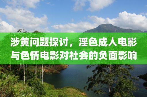涉黄问题探讨，淫色成人电影与色情电影对社会的负面影响