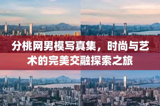 分桃网男模写真集，时尚与艺术的完美交融探索之旅
