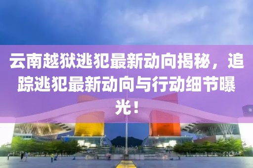 云南越狱逃犯最新动向揭秘，追踪逃犯最新动向与行动细节曝光！